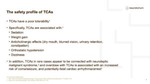 The safety profile of TCAs